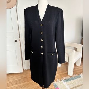 St. John sweater jacket. Classic style with gold buttons. Looks like a Chanel.